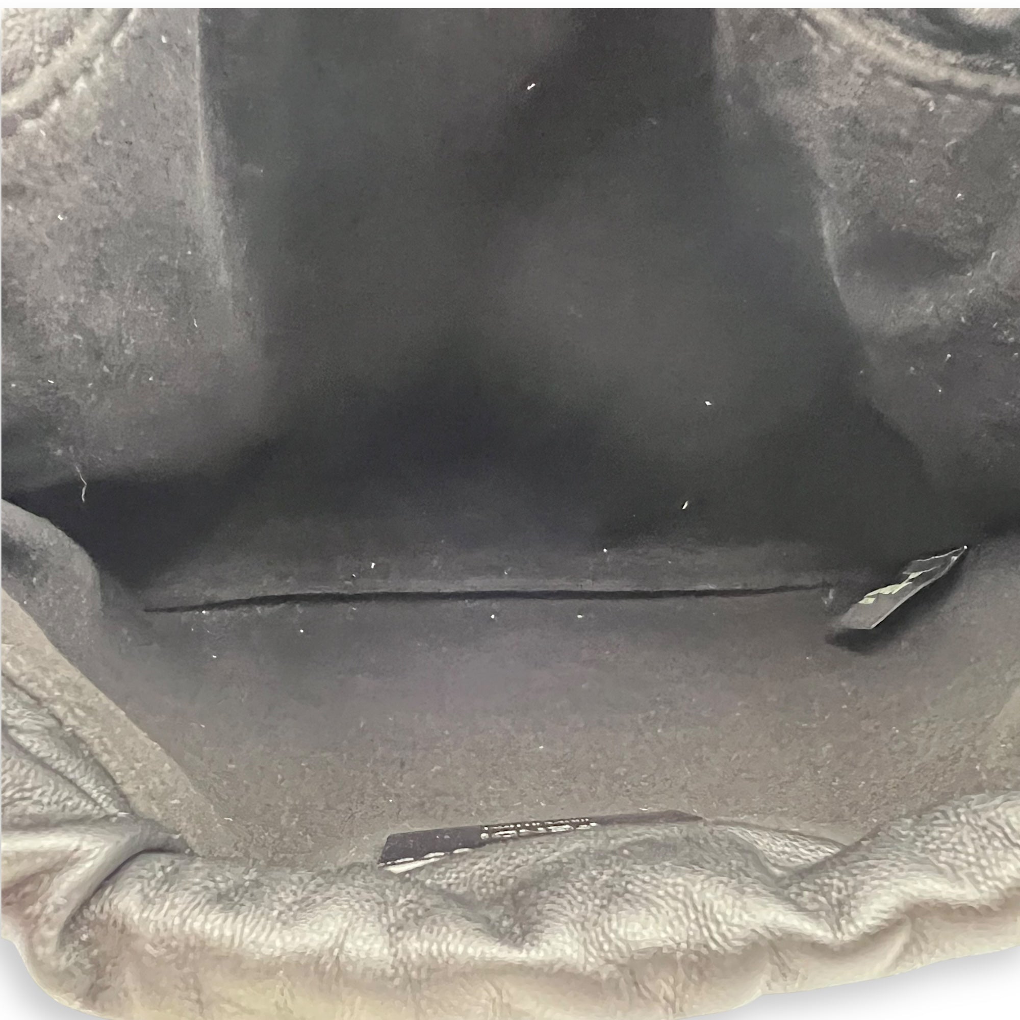 Logo Black Crossbody Bag in Calfskin, Silver hardware - Image 7